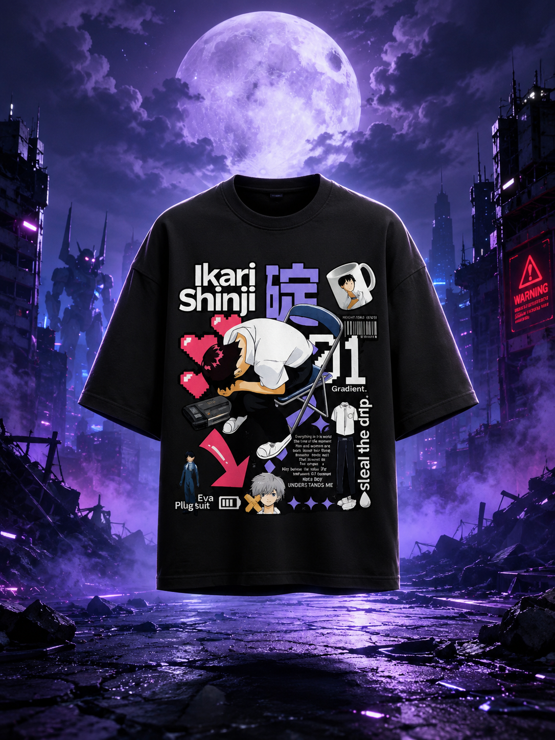 Midnight Static Tee
